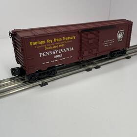 24063 Lionel Rare O Gauge Shempp Toy Train Treasury 1983 Pennsylvania Boxcar