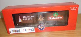 2428410 Lionel Budweiser Bud Illuminated Bar Sign Beer Reefer O Gauge Train Car