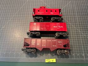 X6014 Lionel 25000 Train 3 Bar End Cars Lv Hopper Baby Ruth Box Car 6257 Caboose Lot J