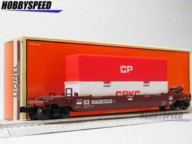 2528030 Lionel Cpkc Maxi Stack With Container Load O Gauge Add-on Car Train Cp New
