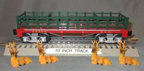 26386 Lionel Christmas Nutcracker 19th Cent. Flatcar With Reindeer O/027 Ga. 2010
