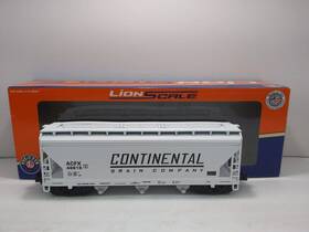 3-18055 Lionel O Gauge Continental Grain Company 3 Bay Covered Hopper Car #46615