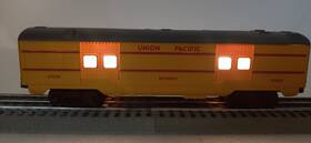 6-16068 Lionel Trains Union Pacific Up 6068 Romeo Baggage Car Lighted No Box C-8