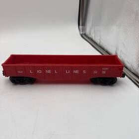 6-16391 Lionel O Gauge Red Lines Gondola #16391 - Nm Ex 6-16391 Lionel O Gauge Red Lines Gondola #16391 - Nm Ex