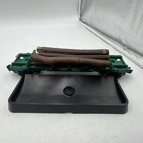 6-16668 Lionel O Gauge Ontario Northland Log Dumping Car #16668 With Bin And 3 Logs