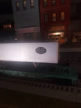 6-16925 Lionel Lines New York Central Flatcar With Trailer #6-16925 Nib