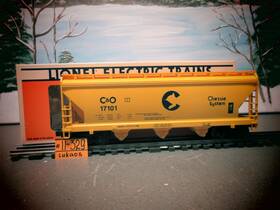 6-17101 Lionel Chessie System Acf Three Bay Hopper New O.b