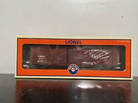 6-17283 Lionel # Gulf Mobile And Ohio D Boxcar With Auto Frame Load Nib