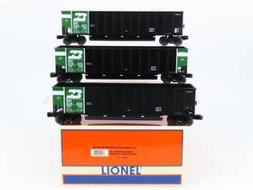 6-17417 Lionel O Gauge 3-rail Bn Burlington Northern Bathtub Gondola 3-car Pack