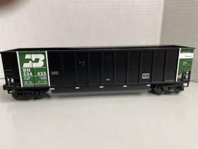 6-17453 Lionel Burlington Northern Bathtub Gondola With Rotary Coupler #534433