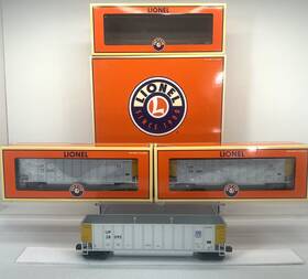6-17488 Lionel Union Pacific Rotary Bathtub Gondola 3-pack Used O Gauge Up