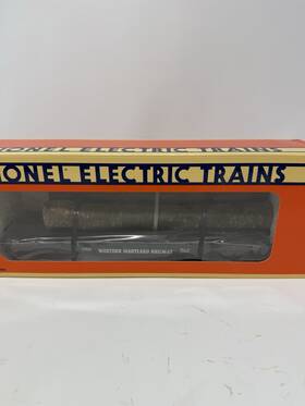 6-17513 Lionel #6-17513 Western Maryland Flatcar With Real Logs Nib Nos
