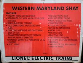 6-18023 Lionel Western Maryland Shay 6-18023/western Flatcar Set With Logs Plus