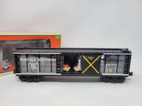 6-19585 Lionel Train Norfolk Southern Operating Transparent Test Car Vtg