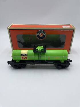 6-19643 Lionel O Scale Gauge Area 51 Single Dome Tank Car