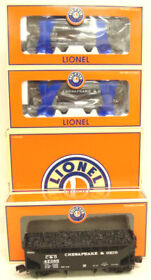 6-21872 Lionel O Gauge Chesapeake And Ohio Offset 2-bay Hopper Pack Of 3 Nib