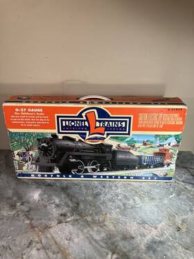 6-21917 Lionel Trains O27 Gauge Norfolk And Western Train Set In Original Box