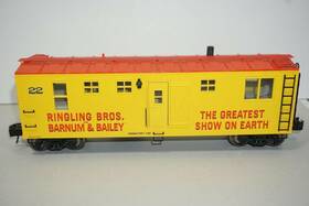 6-22251 Lionel K-line O Ringling Bros. - Scale Dormitory Bunk Car #22 Ex