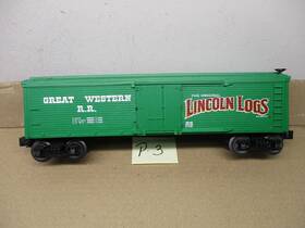 6-26192 Lionel 6-23192 O Gauge Great Western Boxcar Inch Lincoln Logs P3