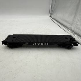 6-26333 Lionel O Gauge Black Flatcar #26333 - No Load Ex