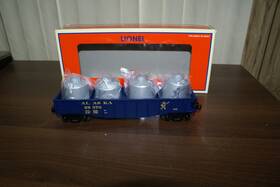 6-26370 Lionel New Alaska Gondola With Canisters # 26370 From 30046 Exspansion Pack