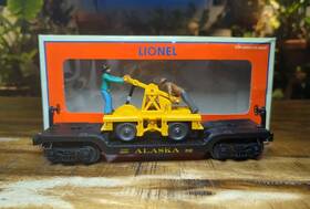 6-26371 Lionel Alaska Railroad Arr Flatcar Motorized Handcar O Gauge Toy Train