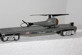 6-26635 Lionel # 26635 Operation Eagle Flatcar With Helicopter