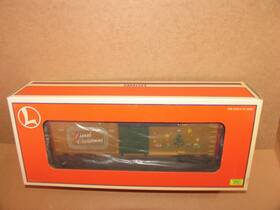 6-26706 Lionel Christmas Holiday Train Boxcar With Lights O Gauge Lnib