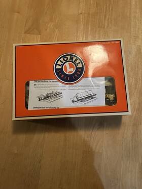 6-26774 Lionel O Scale Santa Fe Operating Log Dump Car 26774