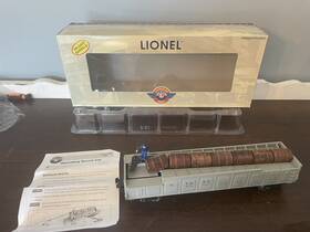3562-25 Lionel 6-26852 #3562-25 A.t.&s.f. Operating Barrel Car O Gauge Train Ln In Box
