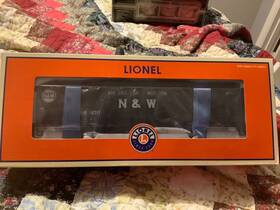 6-27129 Lionel Norfolk And Western 3-bay Die-cast Hopper 2006 Standard O Unrun