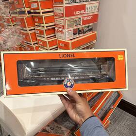 6-27838 Lionel Pennsylvania Bulkhead Flatcar O Gauge Die-cast Metal Couplers