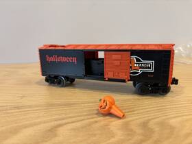 6-29231 Lionel Trains Halloween Animated Pumpkin Bobbing Boxcar 1998 O Gauge