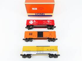 6-29289 Lionel O Gauge 3-rail #6-29289 Nh Atsf D&rgw 6464 Bc Series Ix Box Car 3-pack