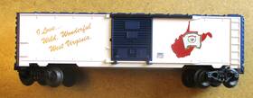 6-29907 Lionel I Love Wild Wonderful West Virginia Boxcar O Ex