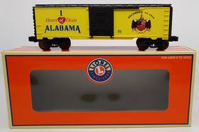 6-29912 Lionel O Gauge I Love Alabama Boxcar Ln/box