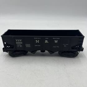 6-3456 Lionel Postwar O Gauge Norfolk And Western Operating Hopper N&w #22000