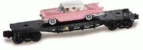 6-36067 Lionel Flat Car With 57 Pink Cadillac O-gauge New Die-cast
