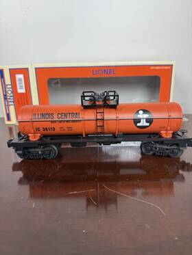6-36113 Lionel O Gauge Illinois Central Single Dome Tank Car Ln/box