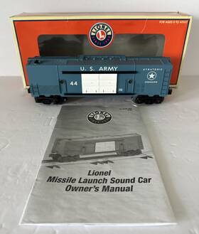 6-36730 Lionel U.s. Army Military Missle Launching Sounds Car O Gauge Euc