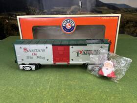 6-36743 Lionel Santa Claus Bobbing Head Christmas Box Car Nib O Gauge