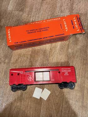6-39210 Lionel Pwc 6530 Fire Fighting Instruction Car With Box