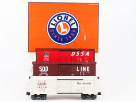 6-39242 Lionel O Gauge 3-rail 6464 Archive Soo D&rgw Dss&a Box Car 3 Pack