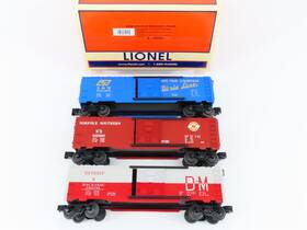 6-39253 Lionel O Gauge 3-rail #6-39253 Ns L&n D&m 6464 Boxcar Archive 3-pack Set