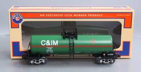 6-58061 Lionel O Gauge Chicago And Illinois Unibody Tank Car #58061 Ln/box