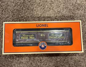6-58286 Lionel 6-58285 Metca Riverside Milk Car O Scale Train