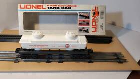 6-6317 Lionel Vintage Gulf Oil Corporation 2-dome White Tank Car With Box Item #6-6317