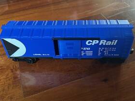 6-7419 Lionel Cp Rail - Canadian Pacific Blue O Guage Car Sliding Doors Vintage