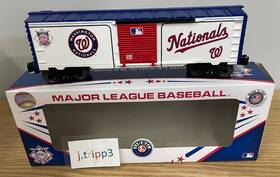 6-81939 Lionel Washington Nationals Boxcar Toy Train O Gauge Mlb Baseball Usa