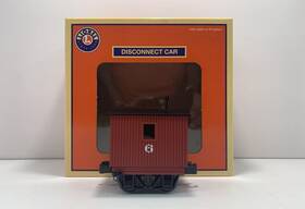 6-83556 Lionel O Disconnect Logging Caboose Red #6 Ln/box